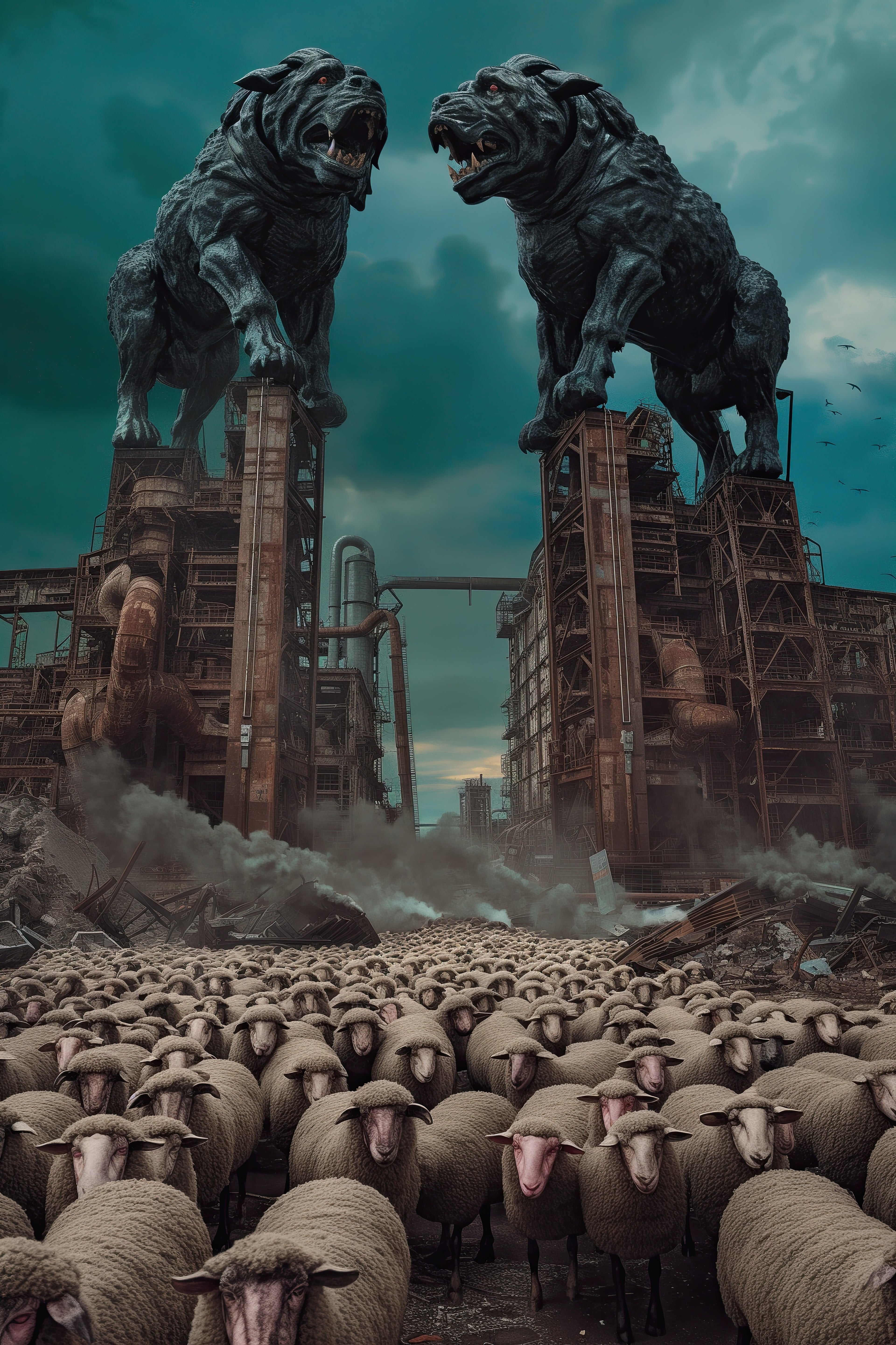 Totalitarianism - Psychedelic Art Print by Theopolis Fawkes